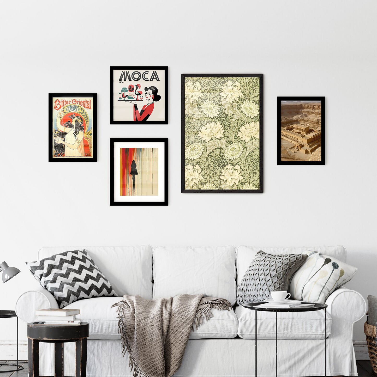 Wall Art with Chrysanthemum Pattern by William Morris