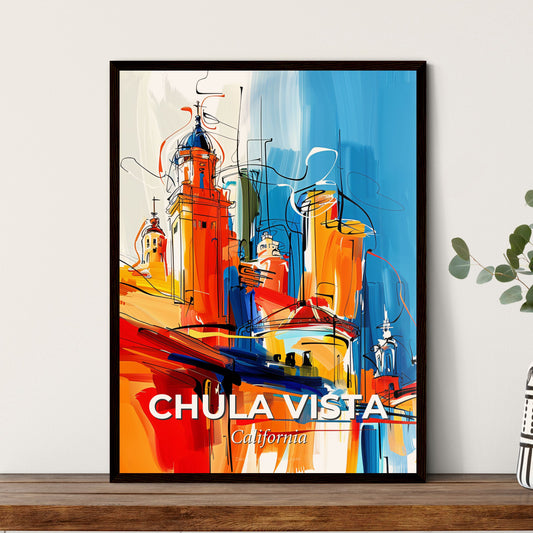 Vibrant Chula Vista, California - A Painting Of A Building