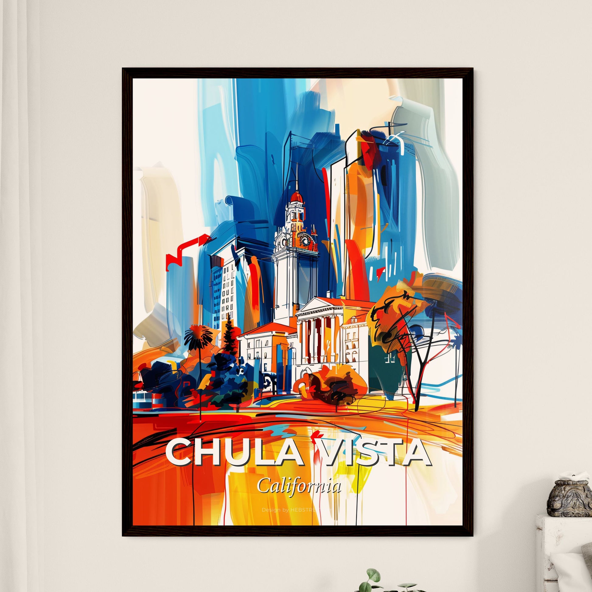 Vibrant Chula Vista, California - A Painting Of A City