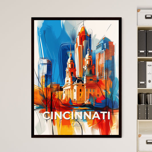 Vibrant Cincinnati, Ohio - A Painting Of A City