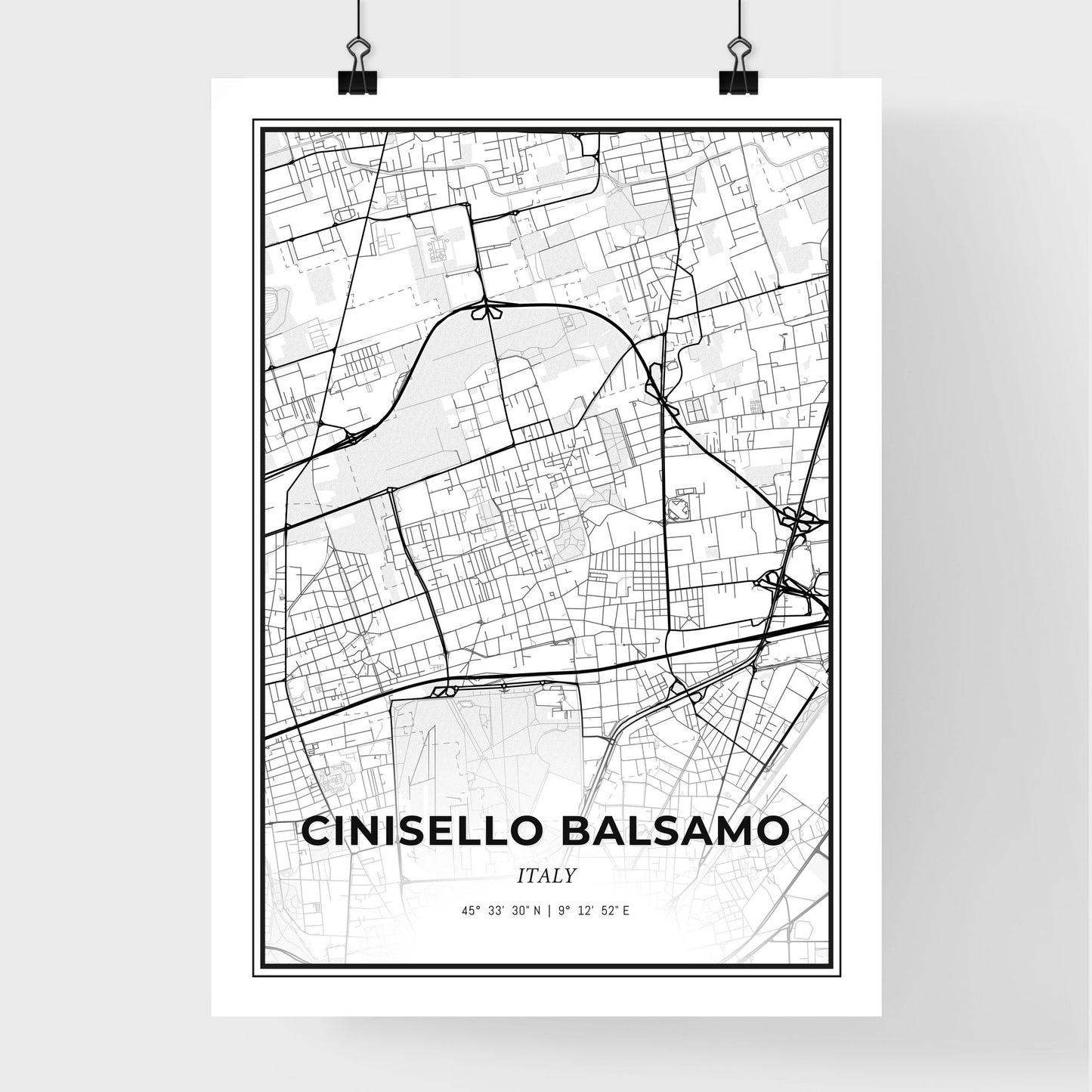 Cinisello Balsamo Italy - Premium City Map Poster