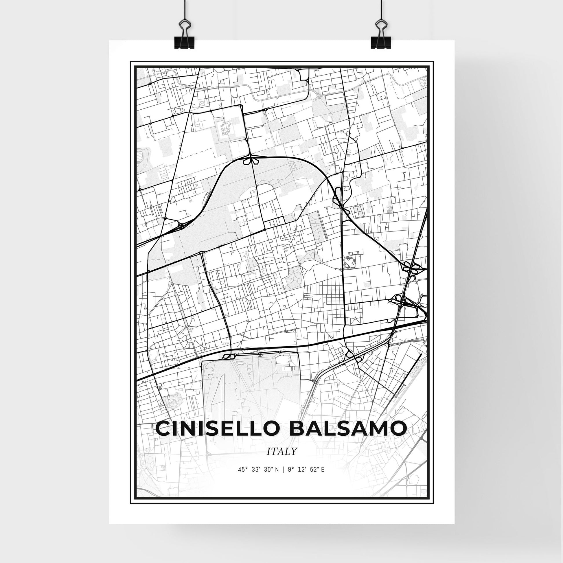 Cinisello Balsamo Italy - Premium City Map Poster