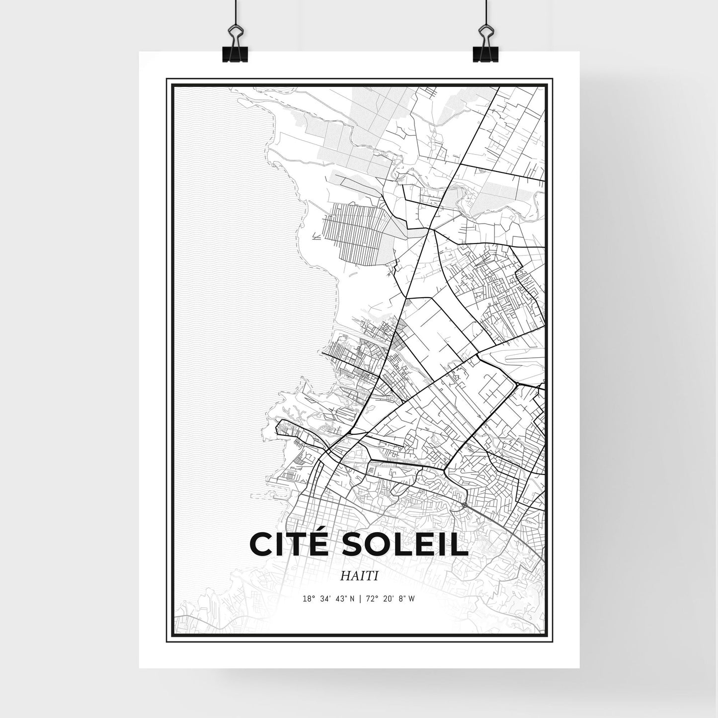 Cité Soleil Haiti - Premium City Map Poster