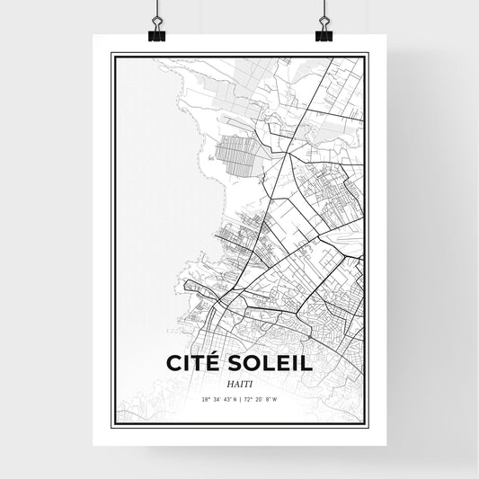 Cité Soleil Haiti - Premium City Map Poster