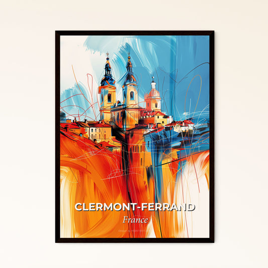 Vibrant Clermont-Ferrand, France - A Painting Of A City