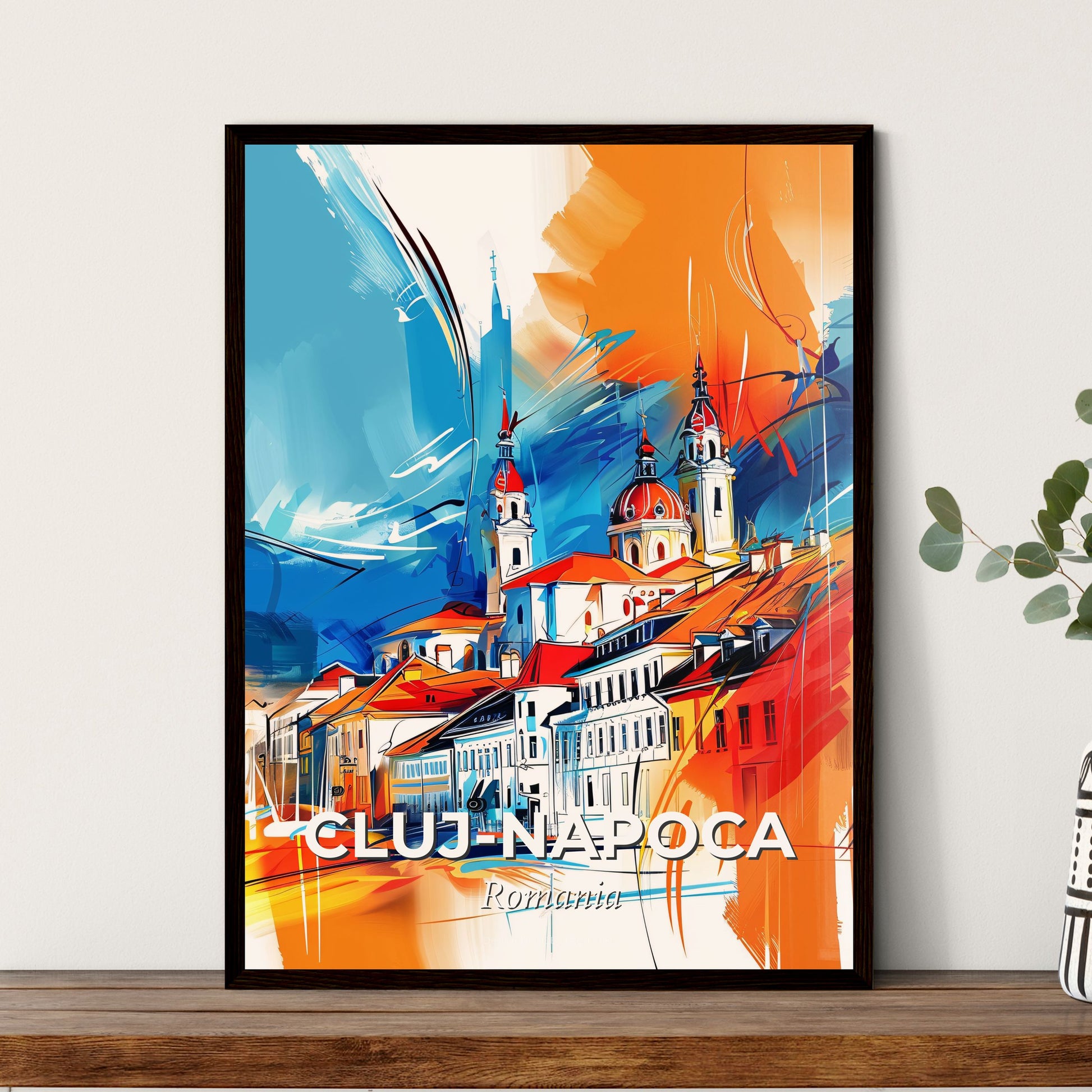 Vibrant Cluj-Napoca, Romania - A Painting Of A City