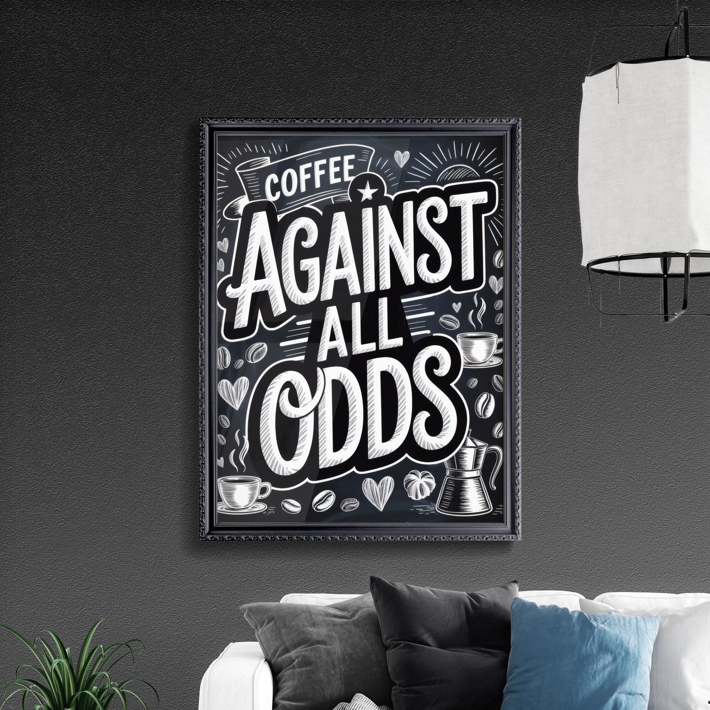 Coffee Against All Odds: A Bold Statement for Caffeine Lovers and Enthusiasts.