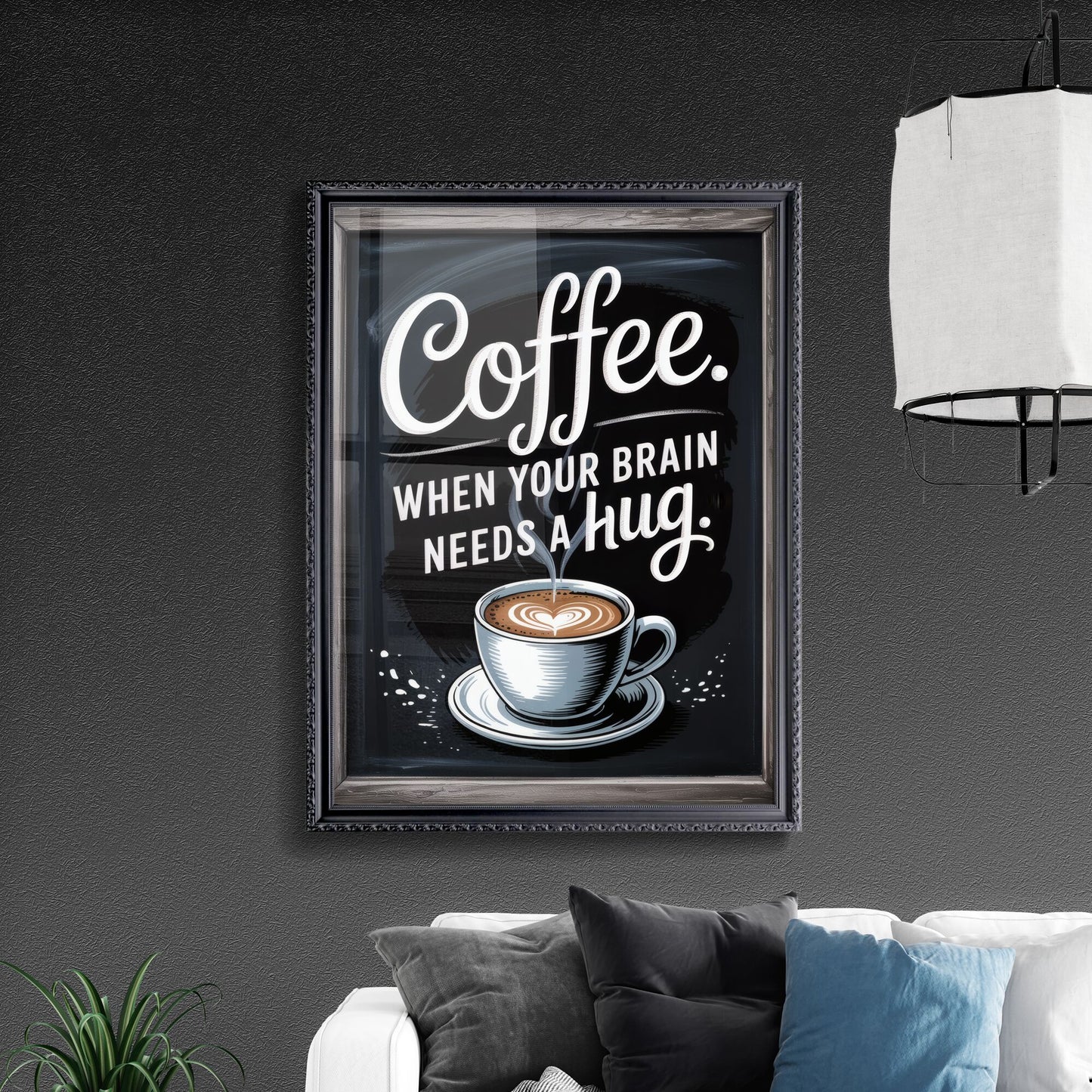 Coffee: The Perfect Hug for Your Brain’s Needs, Comfort in Every Sip.