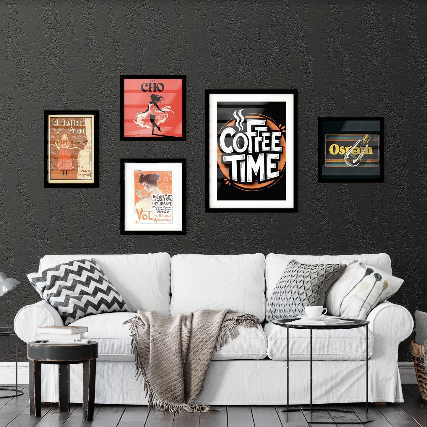 Coffee Time: Vibrant Retro Typography Design for Coffee Lovers and Cafés Collection