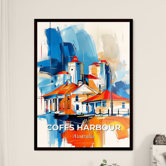 Vibrant Coffs Harbour, Australia - A Painting Of A Building