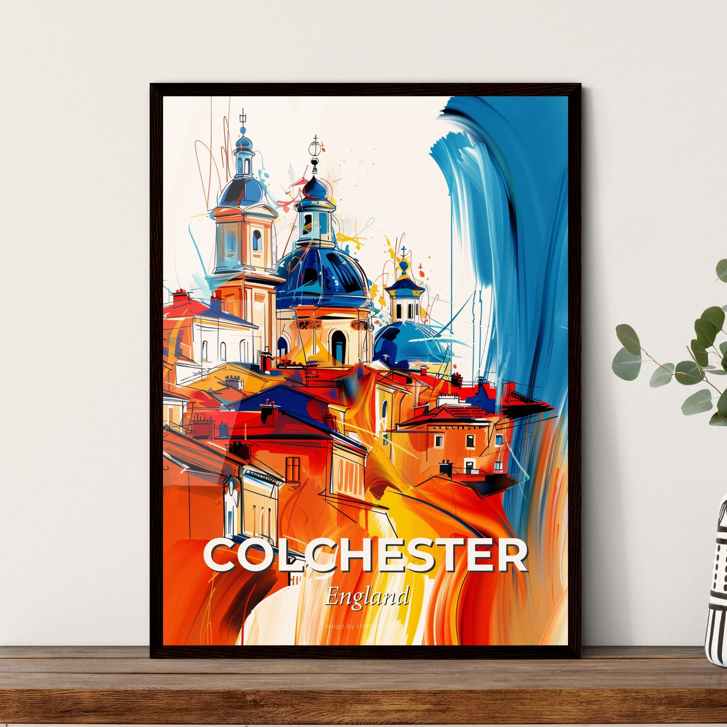 Vibrant Colchester, England - A Painting Of A City