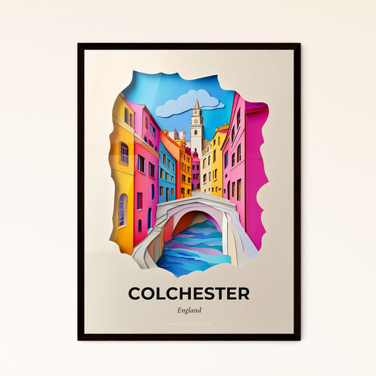 Vivid Colchester, England - a colorful city with a bridge