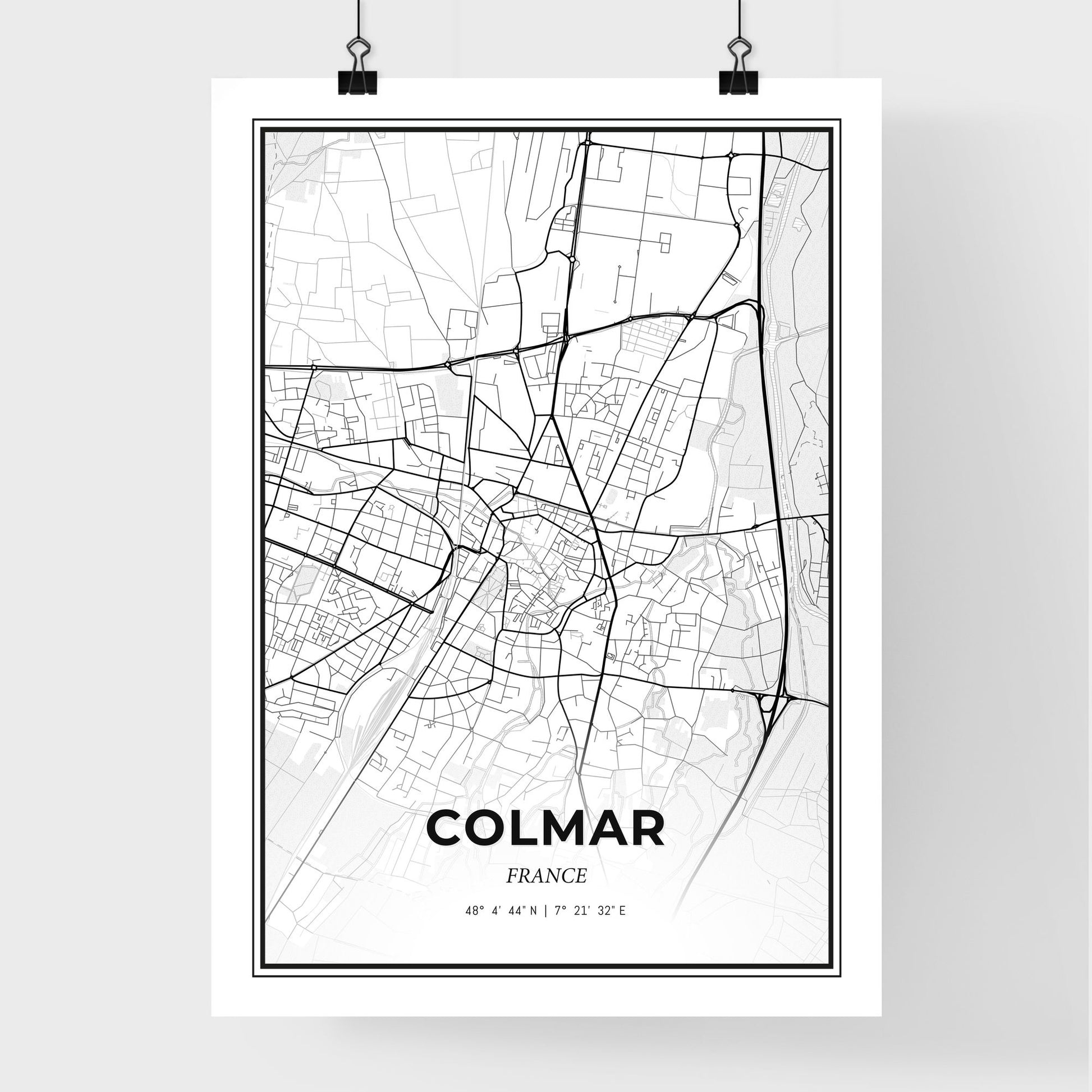 Colmar France - Premium City Map Poster