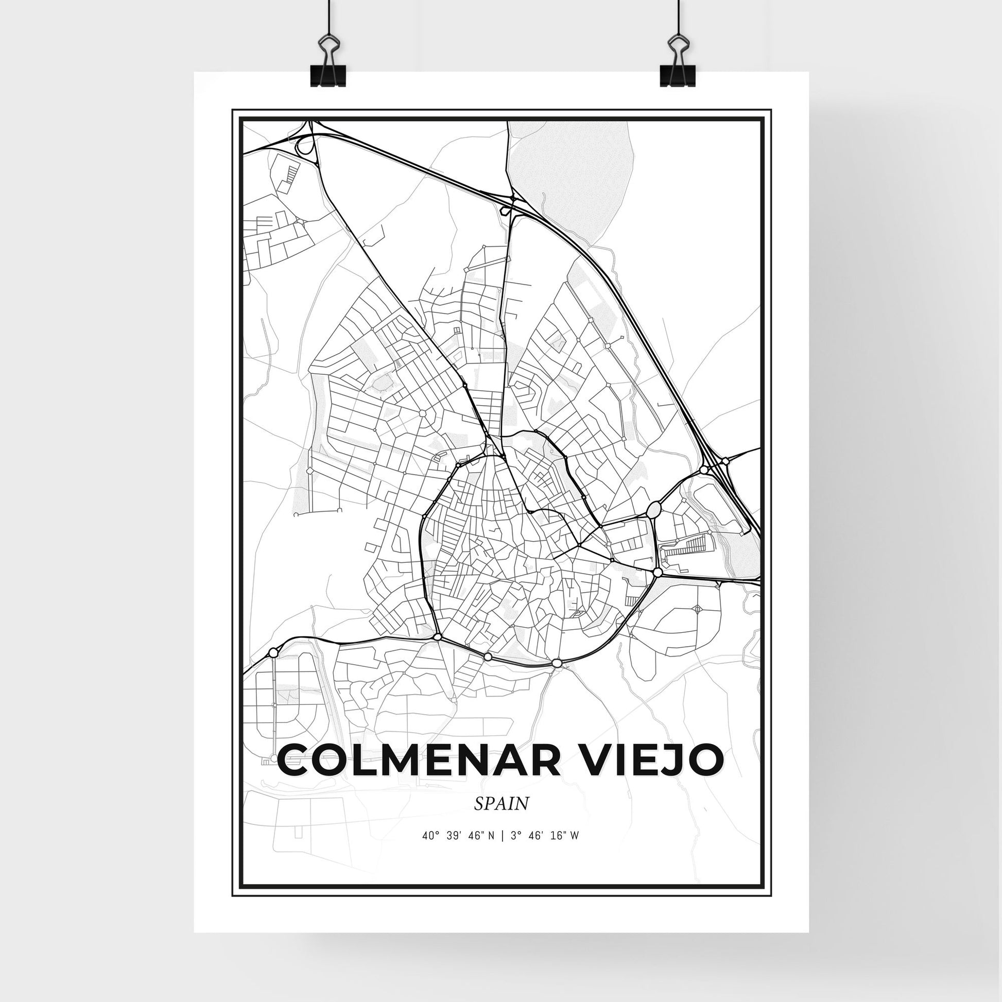 Colmenar Viejo Spain - Premium City Map Poster