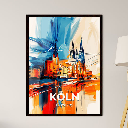 Vibrant Köln, Germany - A Painting Of A City