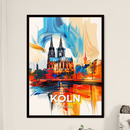 Vibrant Köln, Germany - A Painting Of A City