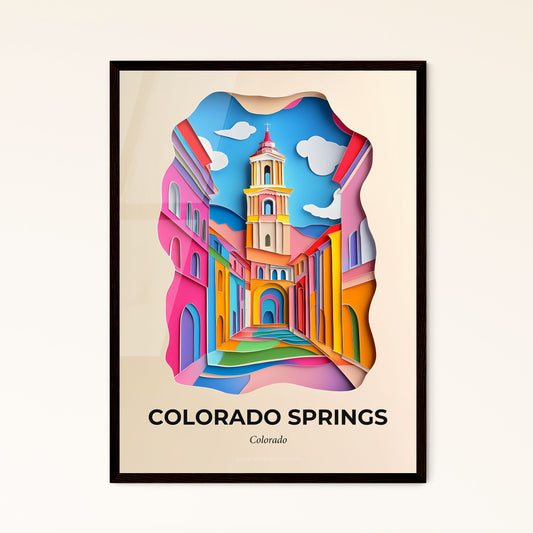 Vivid Colorado Springs, Colorado, Papercut Print