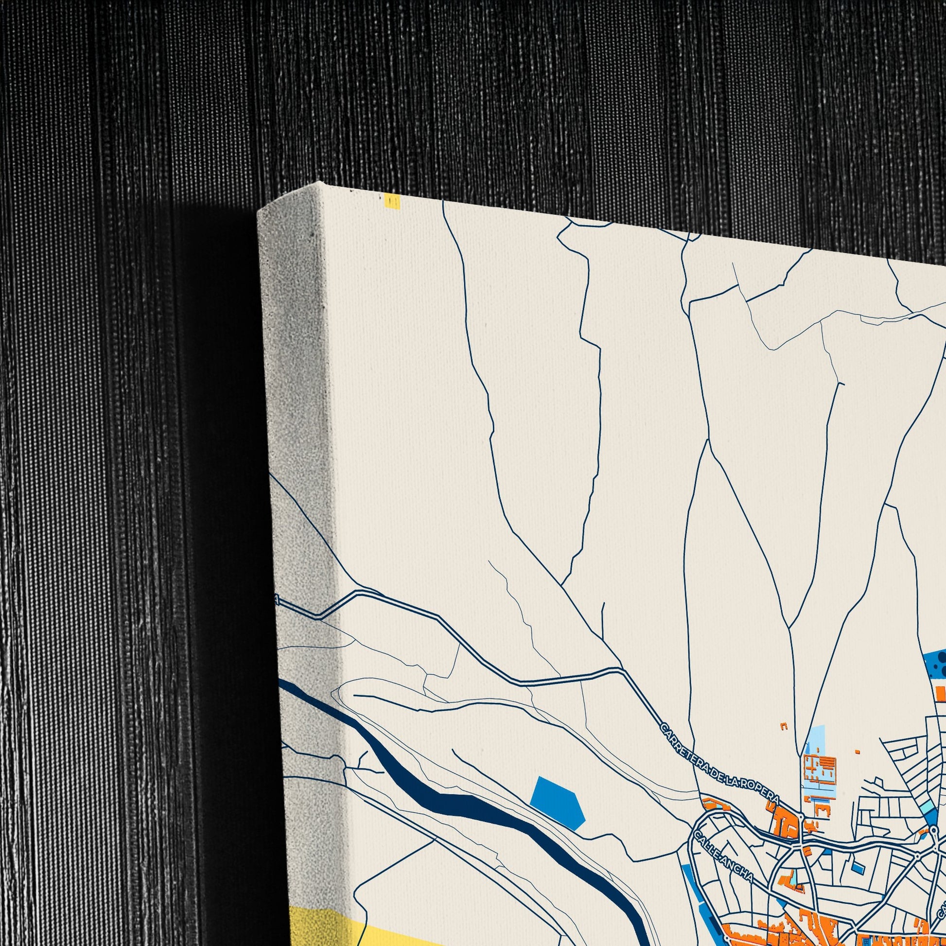 Andújar Spain Colorful City Map Canvas Print Detail