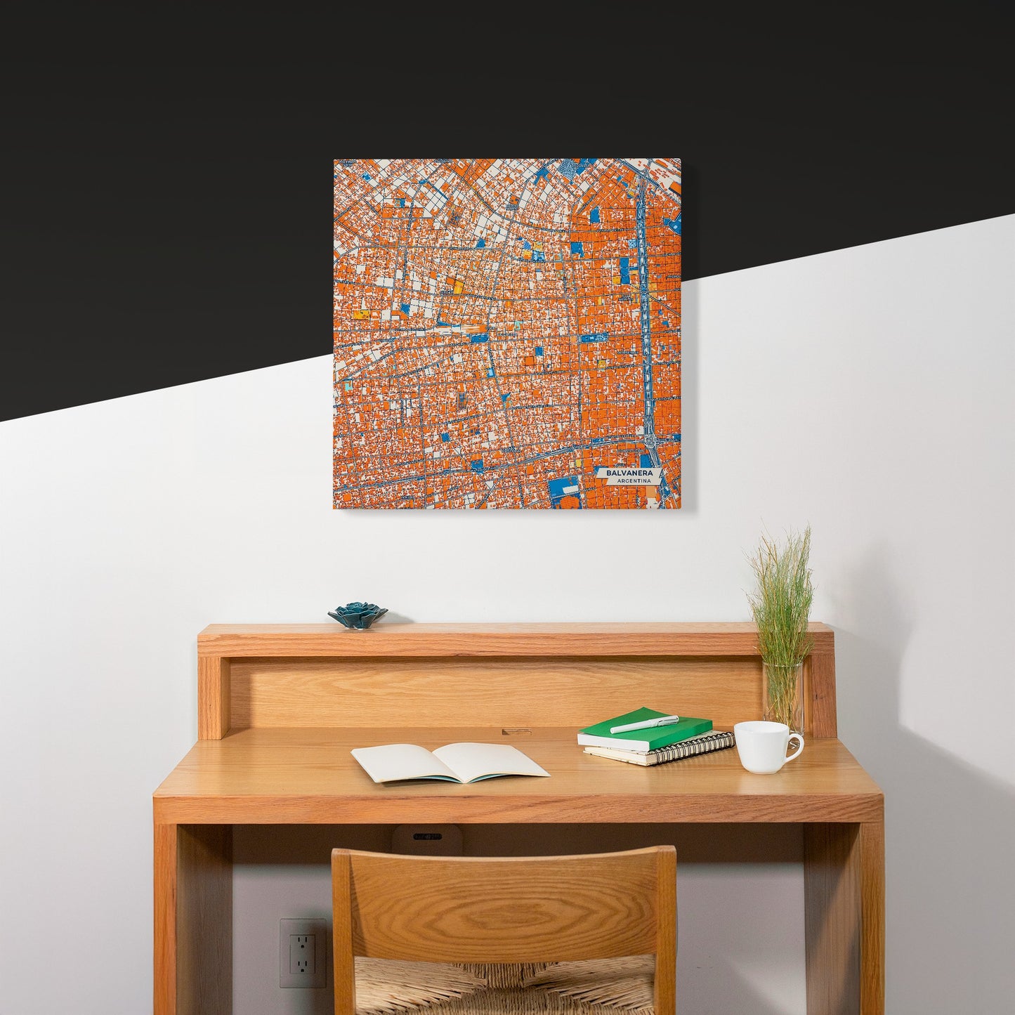 Balvanera Argentina Colorful City Map Canvas Print Scene