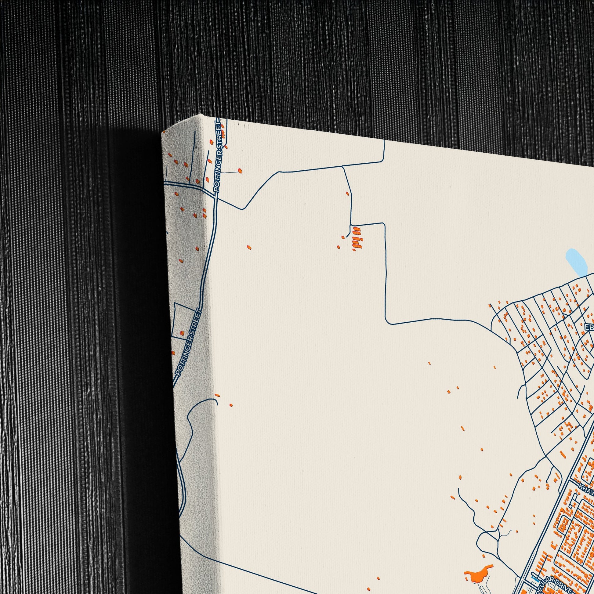 Bhisho South Africa Colorful City Map Canvas Print Detail