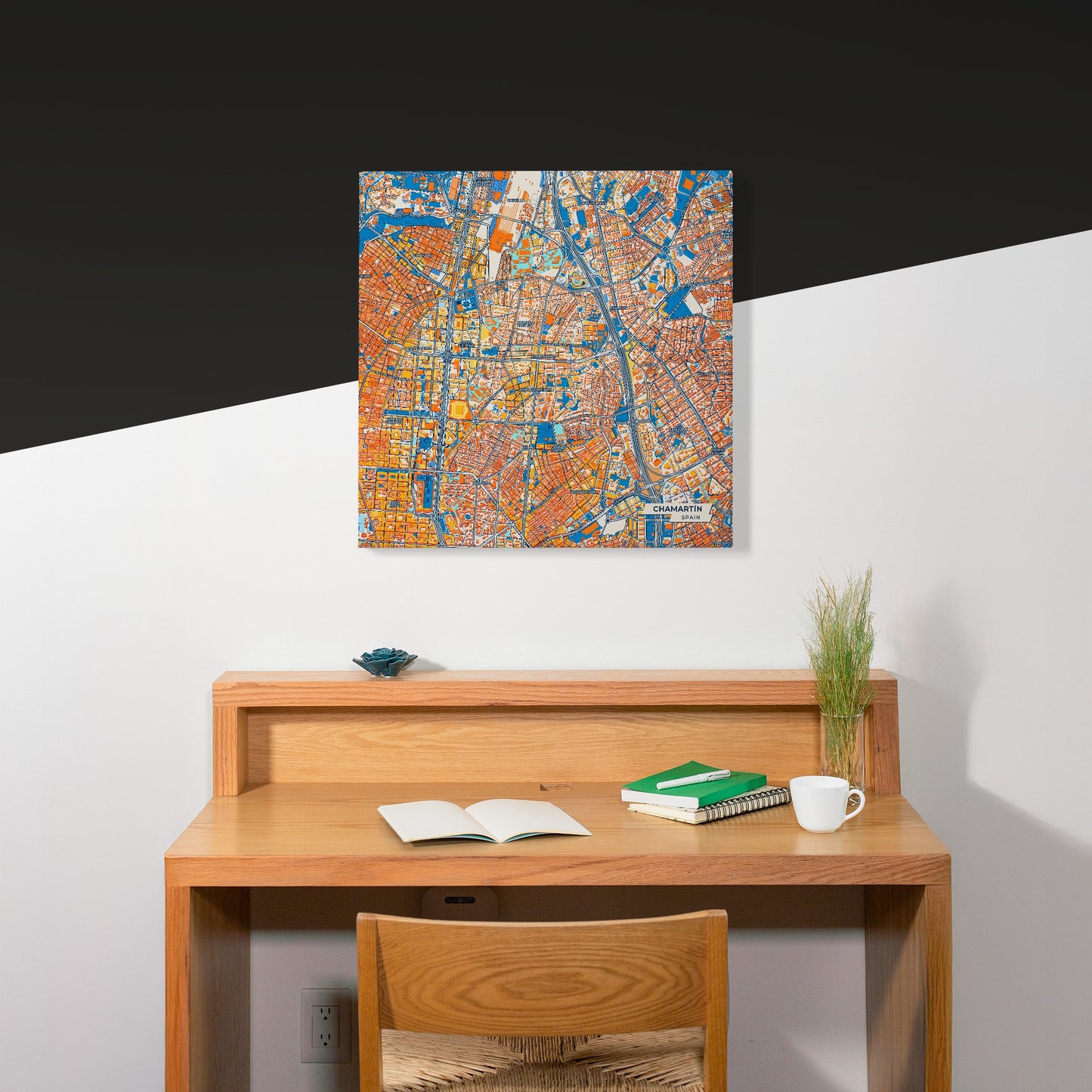 Chamartín Spain Colorful City Map Canvas Print Scene