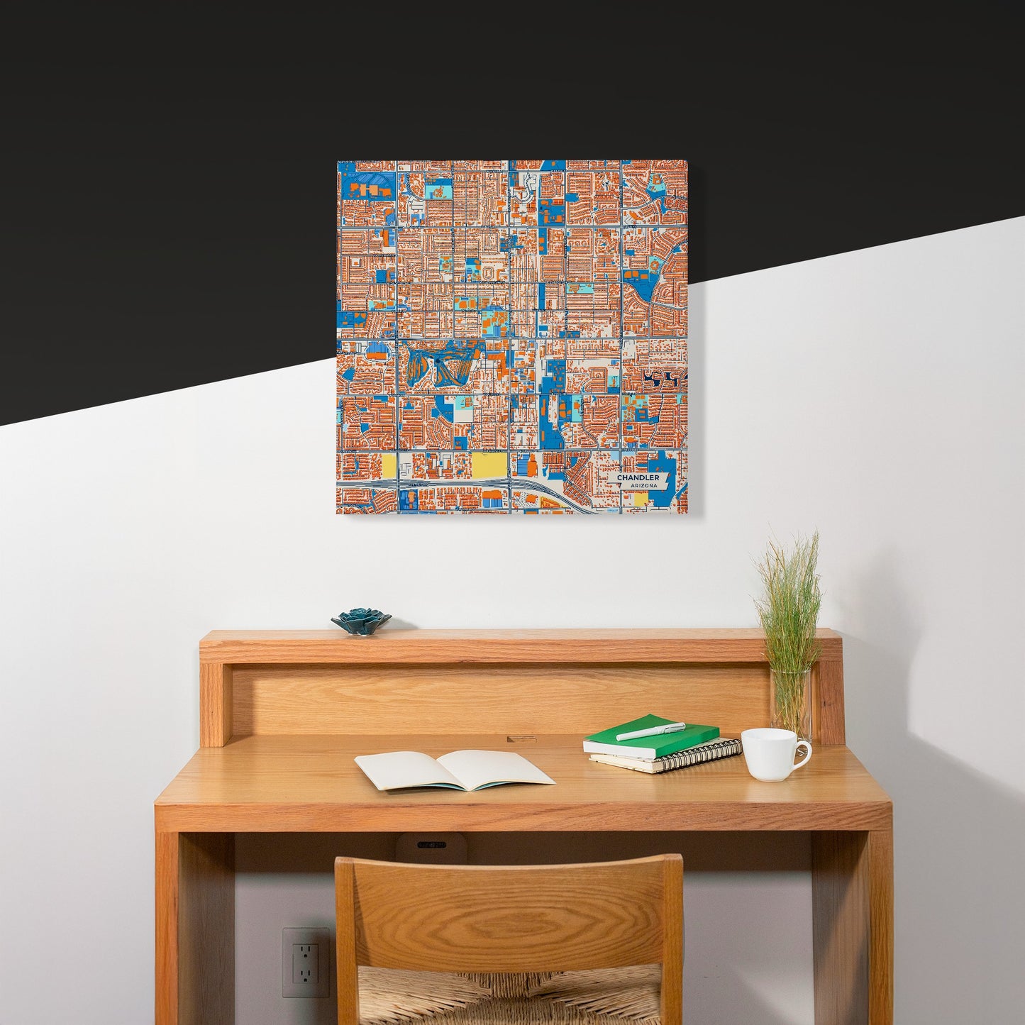 Chandler Arizona Colorful City Map Canvas Print Scene