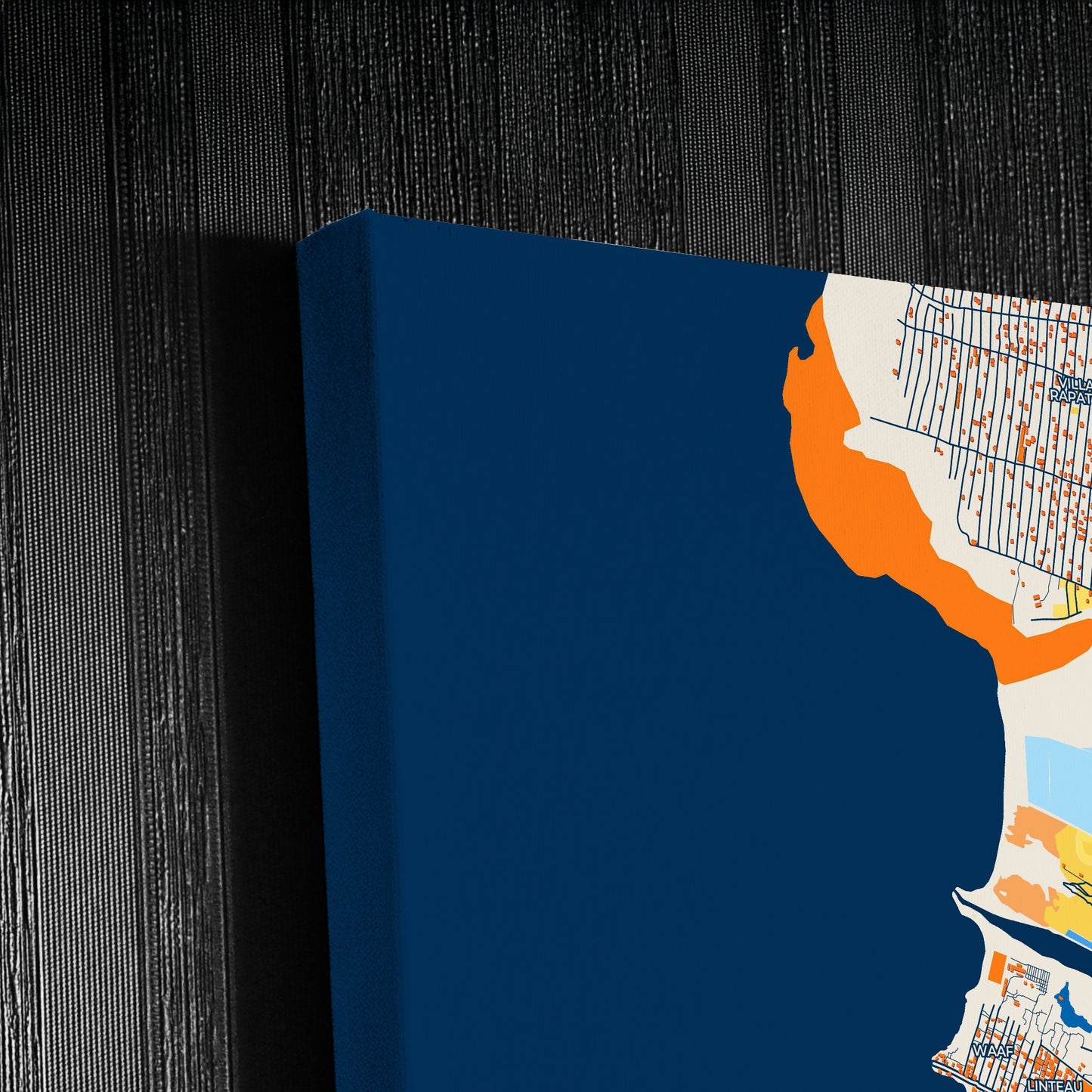 Cité Soleil Haiti Colorful City Map Canvas Print Detail