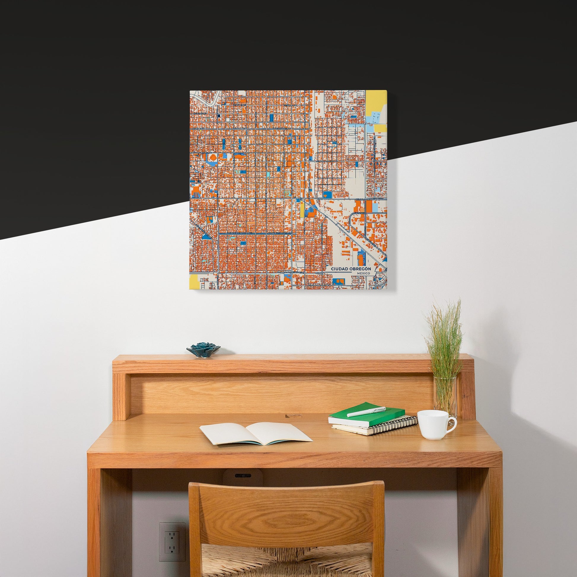 Ciudad Obregón Mexico Colorful City Map Canvas Print Scene