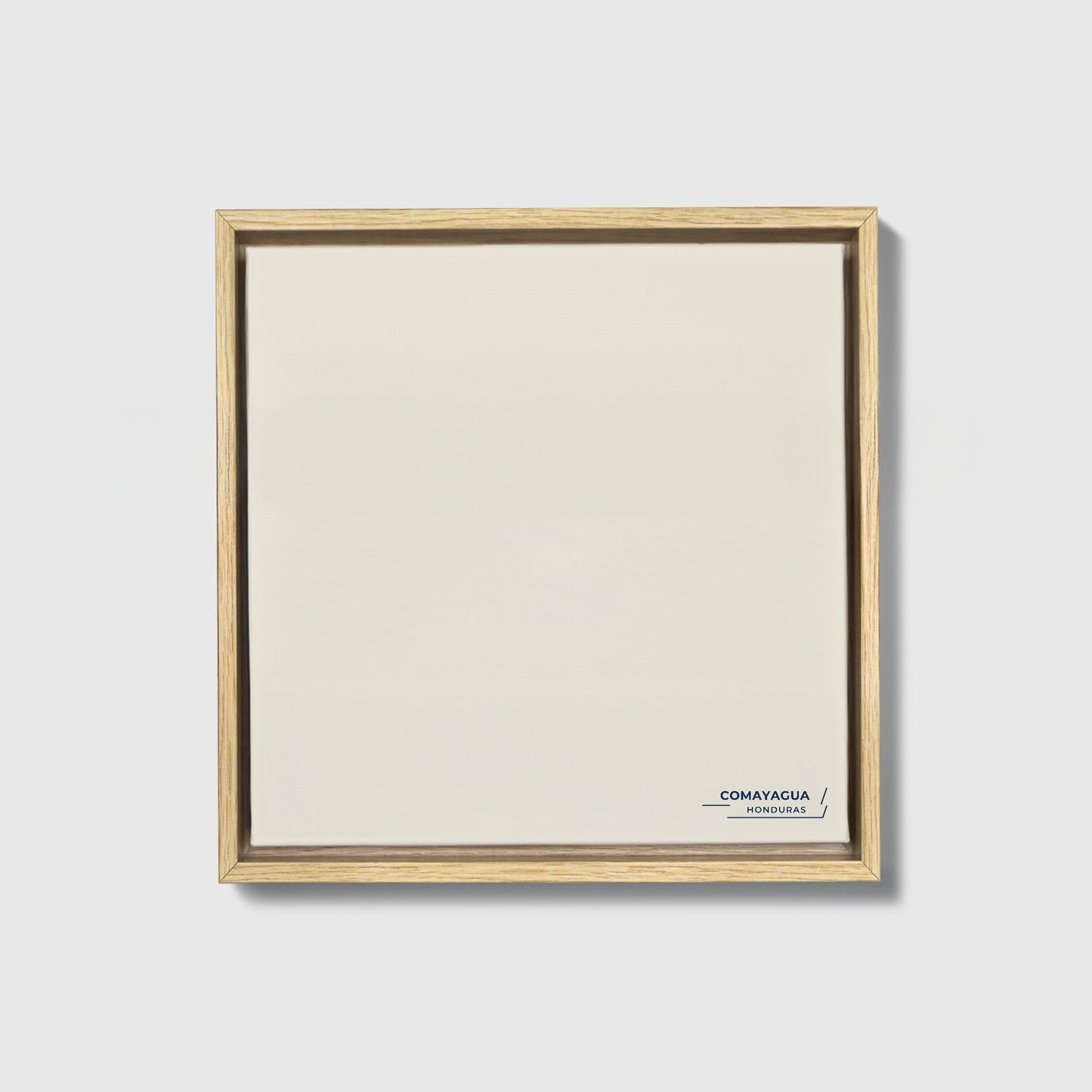 Comayagua Honduras Colorful City Map Canvas Print • Natural Wooden Framed