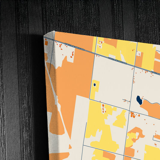 Concordia Argentina Colorful City Map Canvas Print Detail