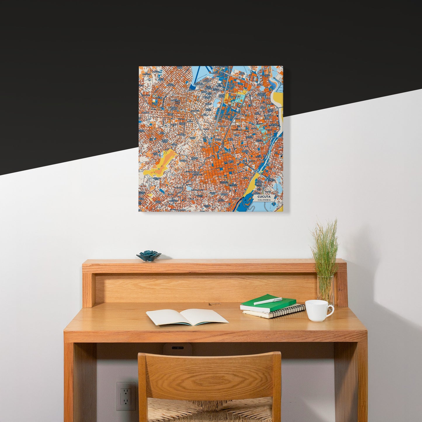 Cucuta Colombia Colorful City Map Canvas Print Scene