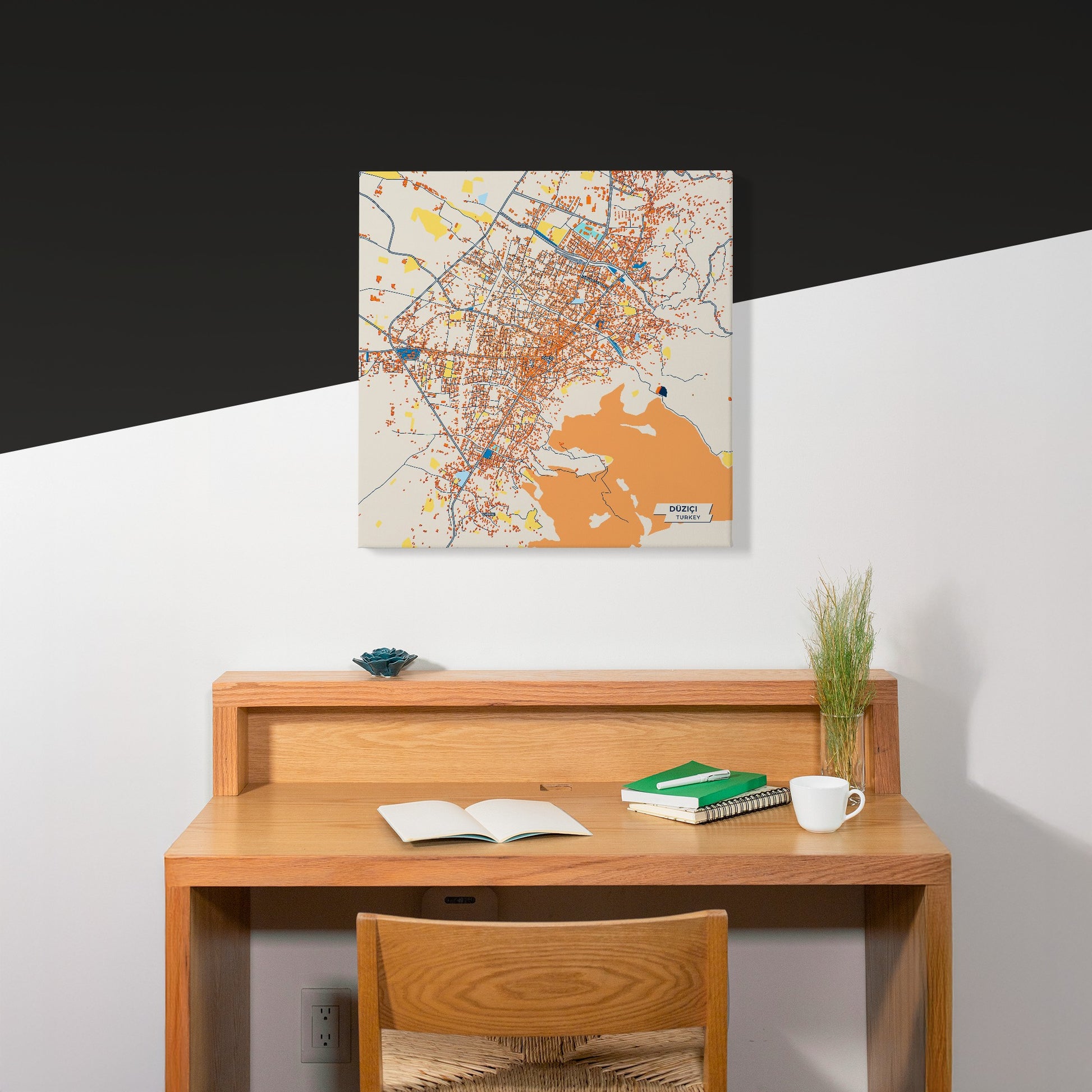 Düziçi Turkey Colorful City Map Canvas Print Scene