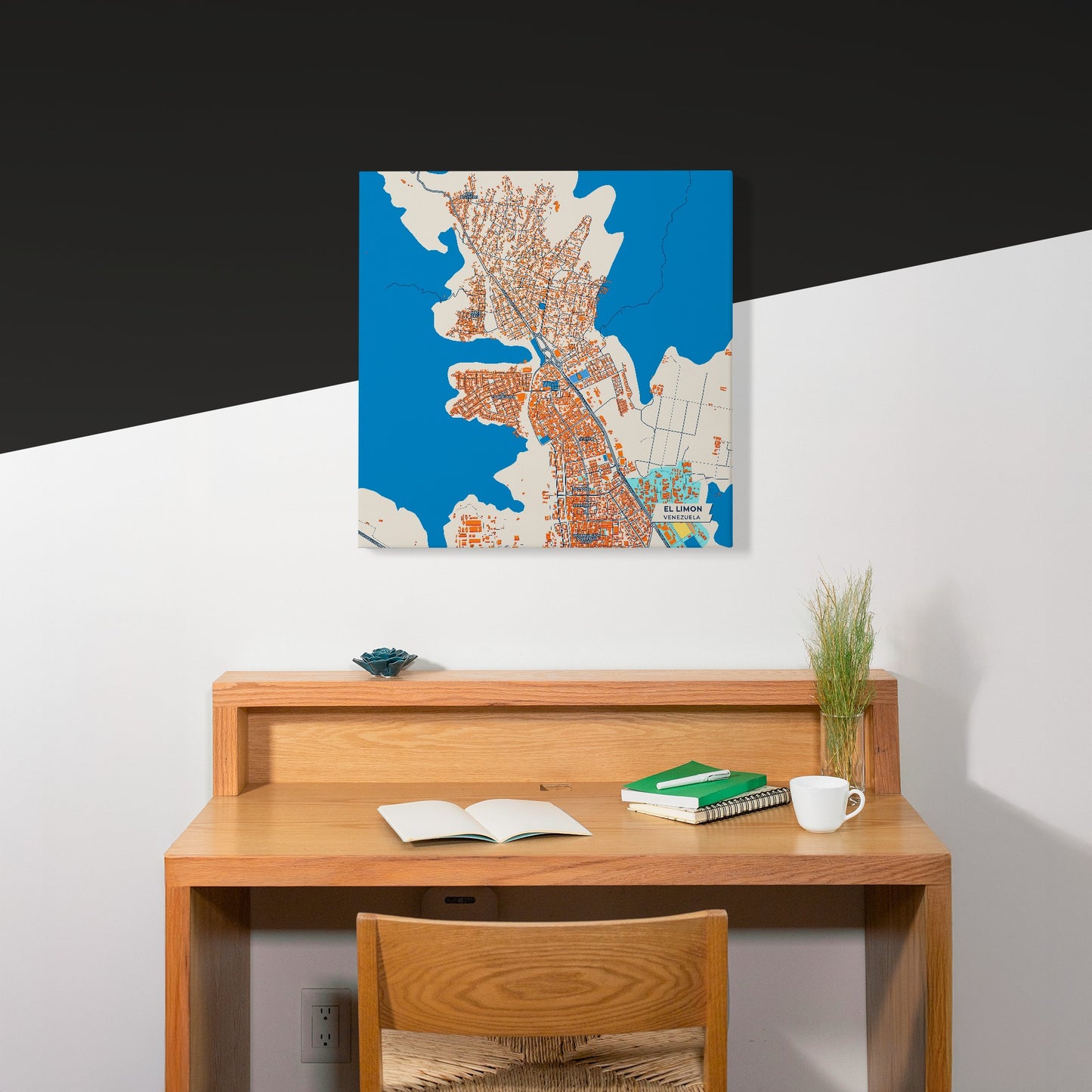 El Limon Venezuela Colorful City Map Canvas Print Scene