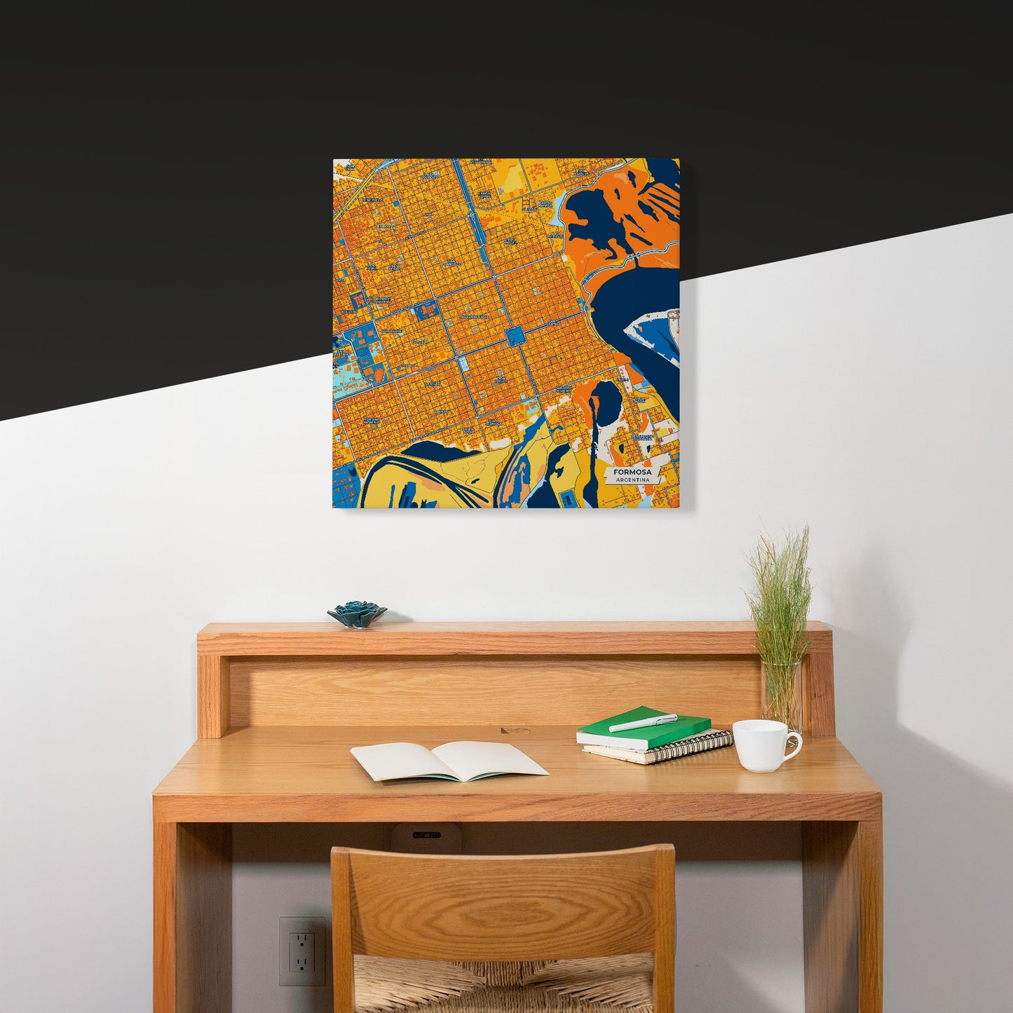 Formosa Argentina Colorful City Map Canvas Print Scene