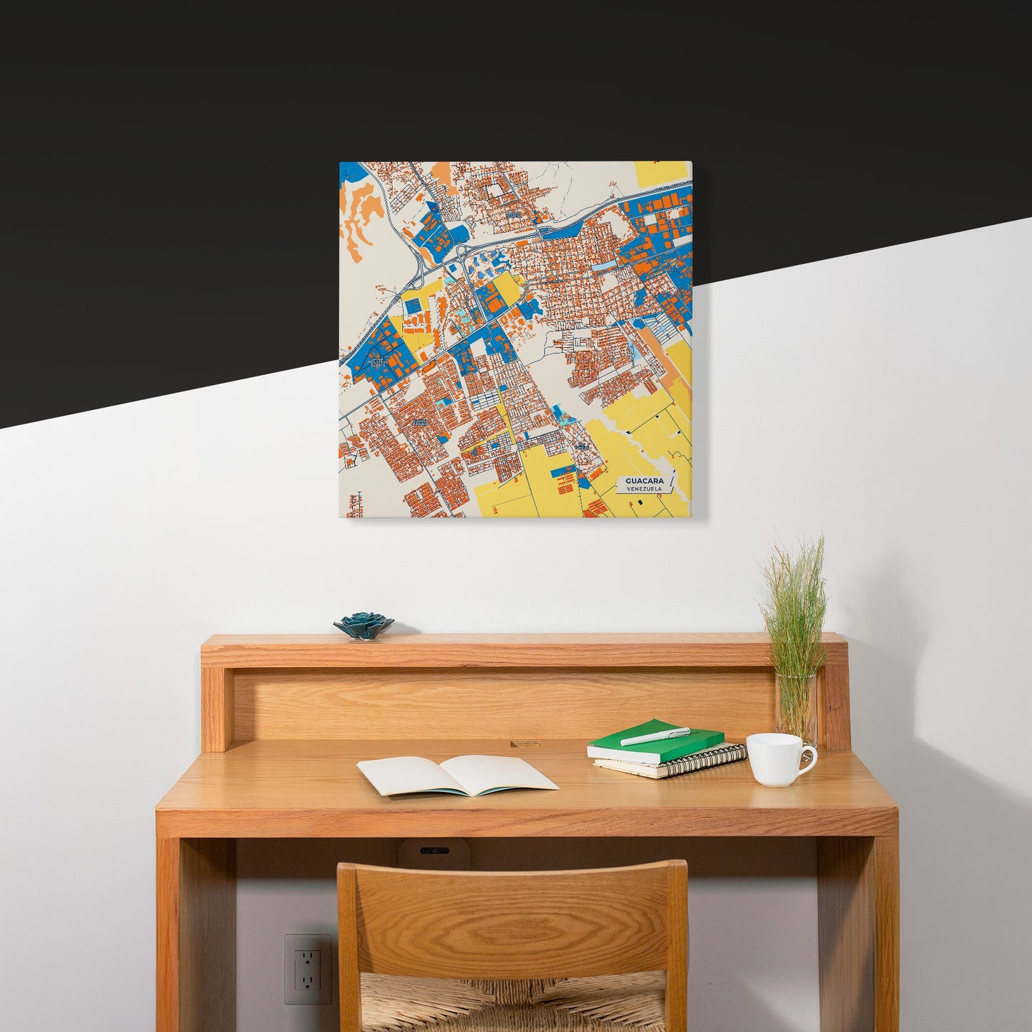 Guacara Venezuela Colorful City Map Canvas Print Scene