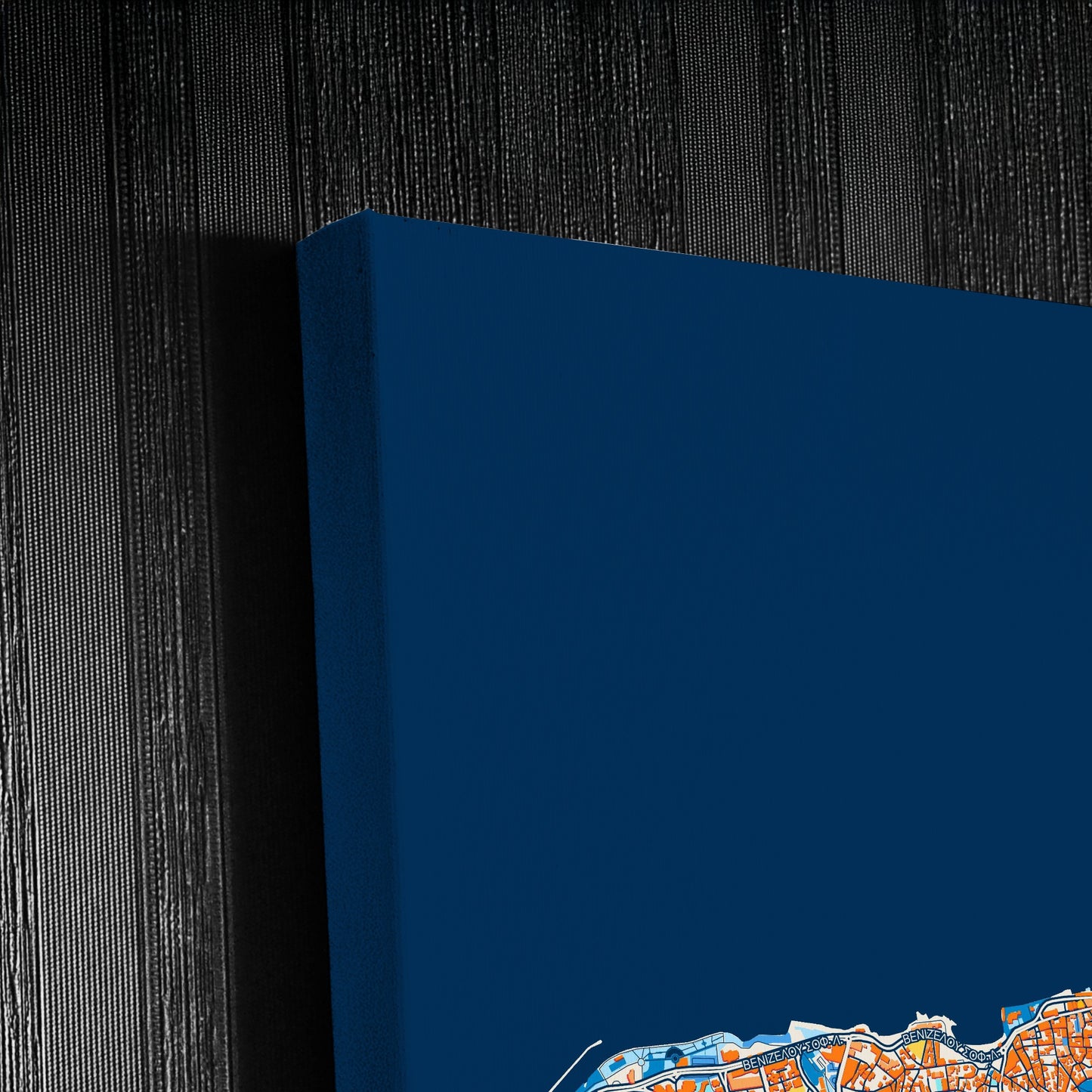 Ηρακλειο Greece Colorful City Map Canvas Print Detail