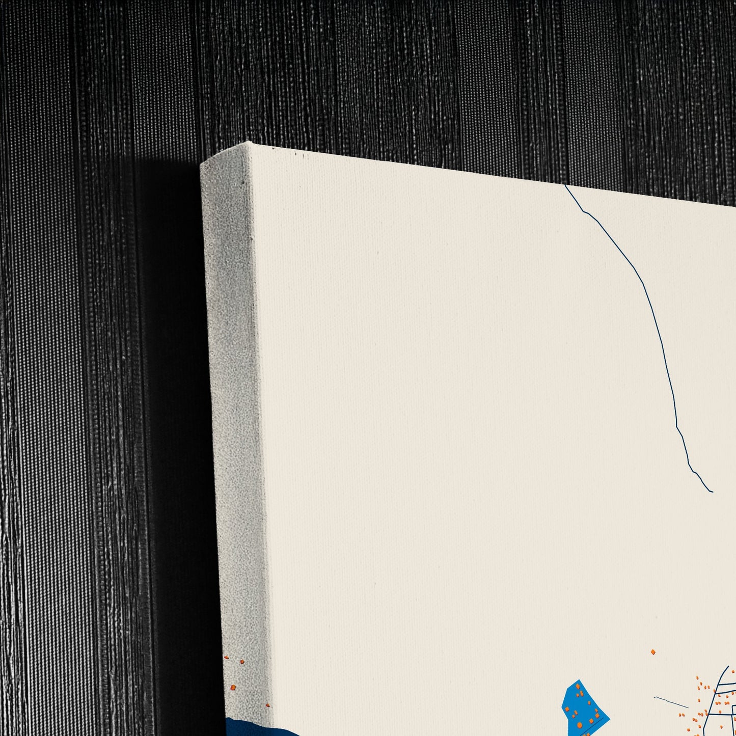 Ilebo Dr Congo Colorful City Map Canvas Print Detail