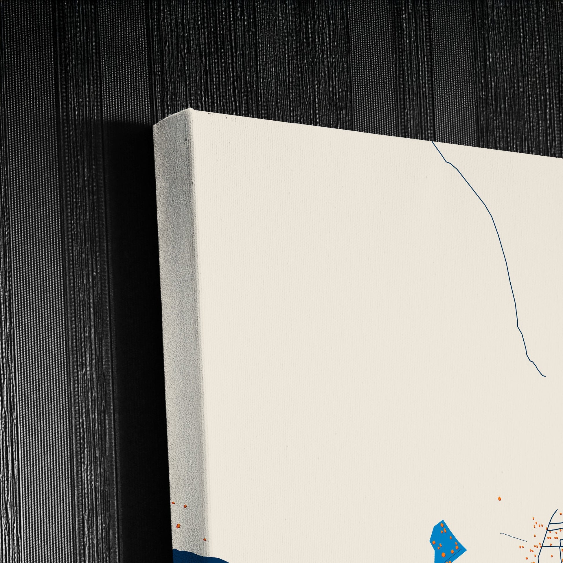 Ilebo Dr Congo Colorful City Map Canvas Print Detail