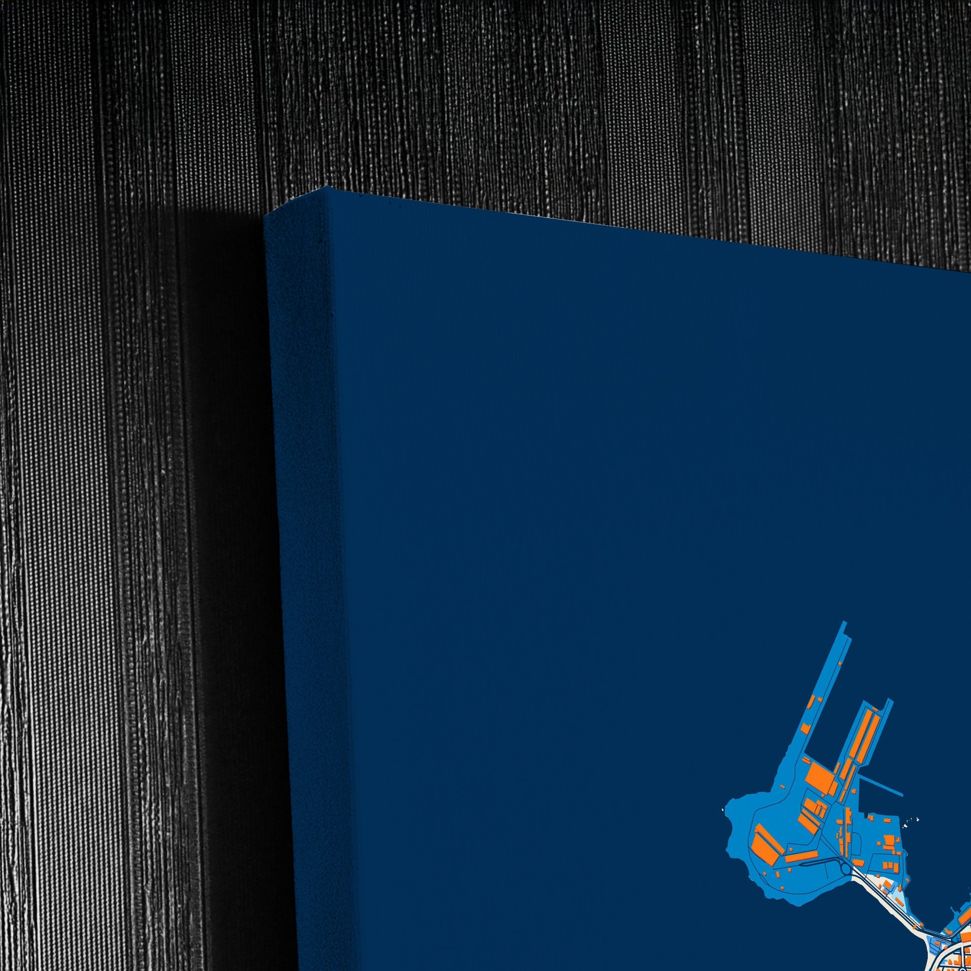 Iquique Chile Colorful City Map Canvas Print Detail