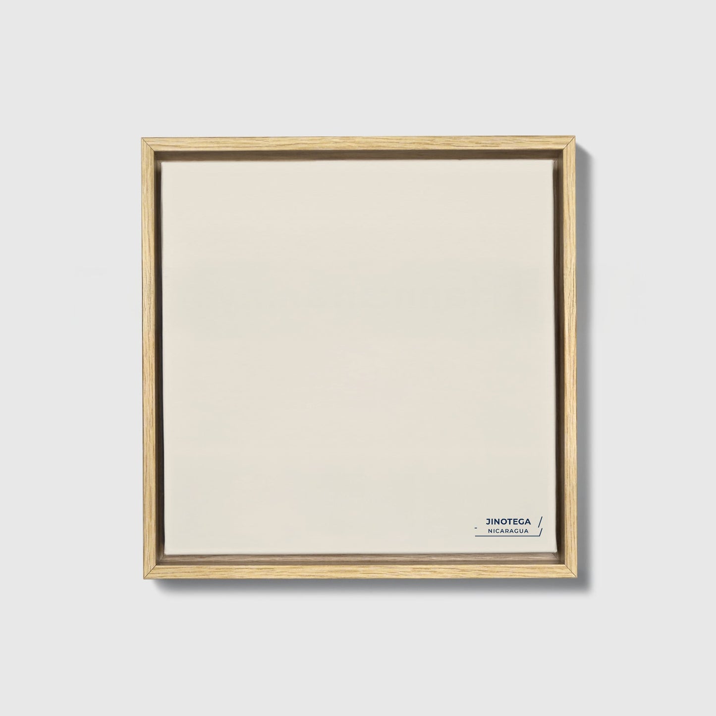 Jinotega Nicaragua Colorful City Map Canvas Print • Natural Wooden Framed