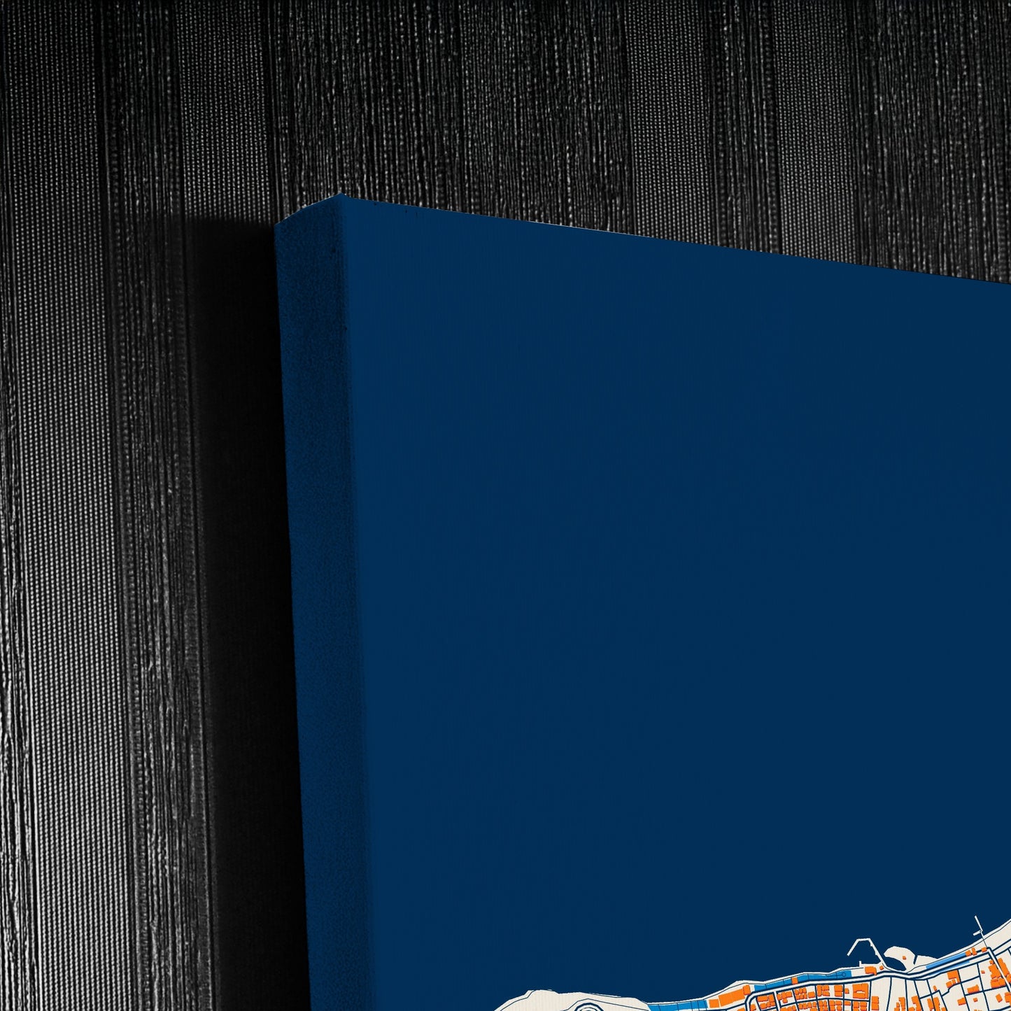 Karamürsel Turkey Colorful City Map Canvas Print Detail