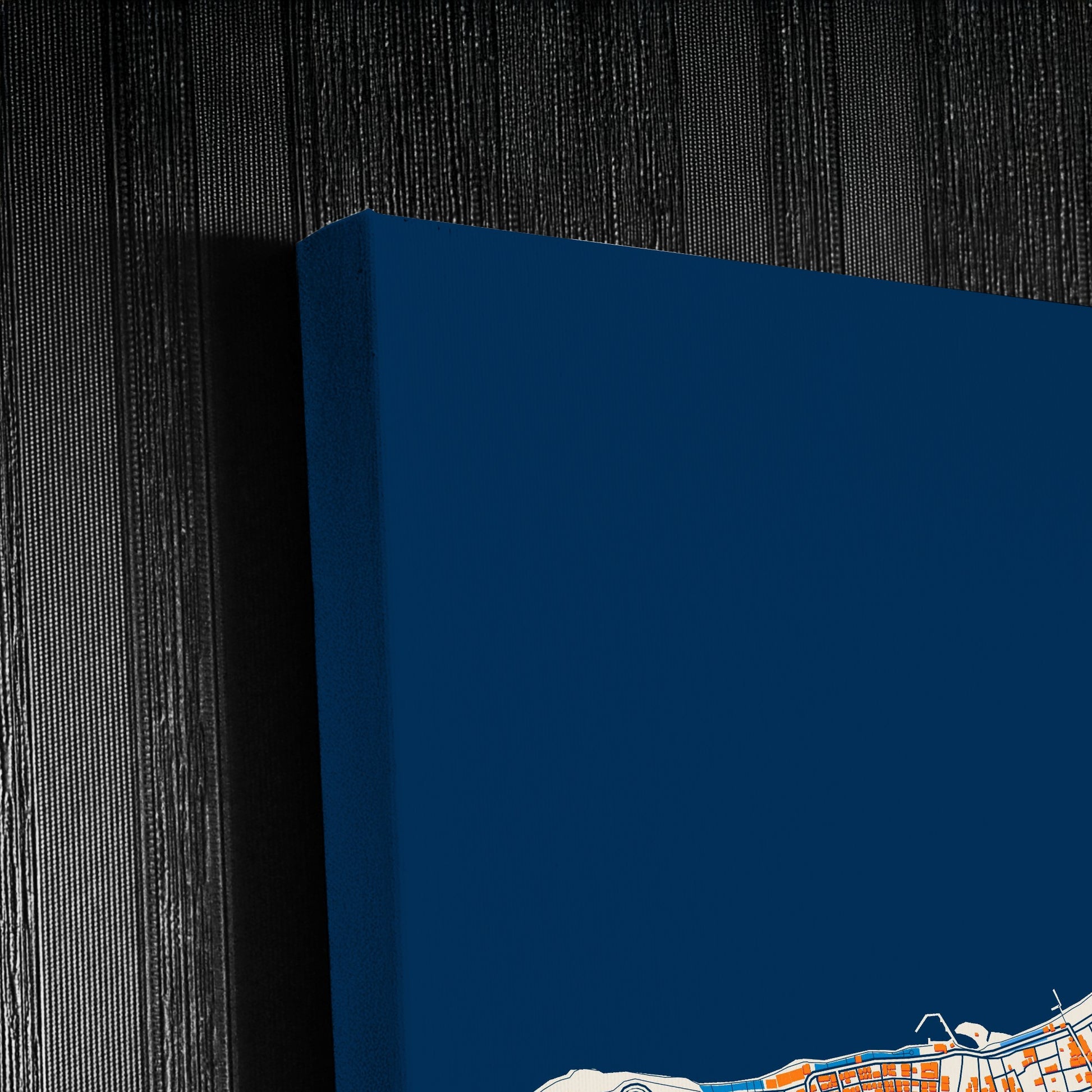 Karamürsel Turkey Colorful City Map Canvas Print Detail