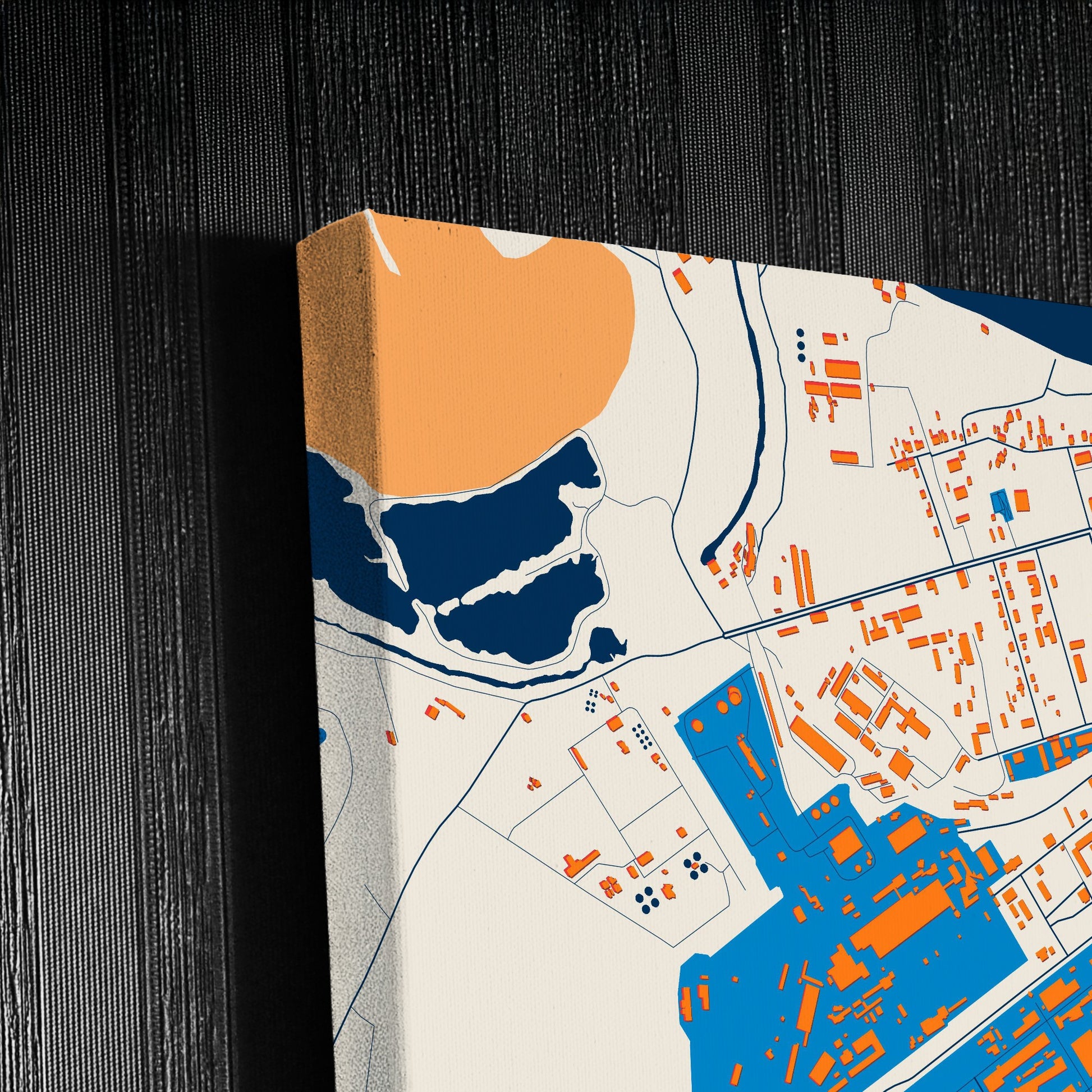 Кирово-Чепецк Russia Colorful City Map Canvas Print Detail