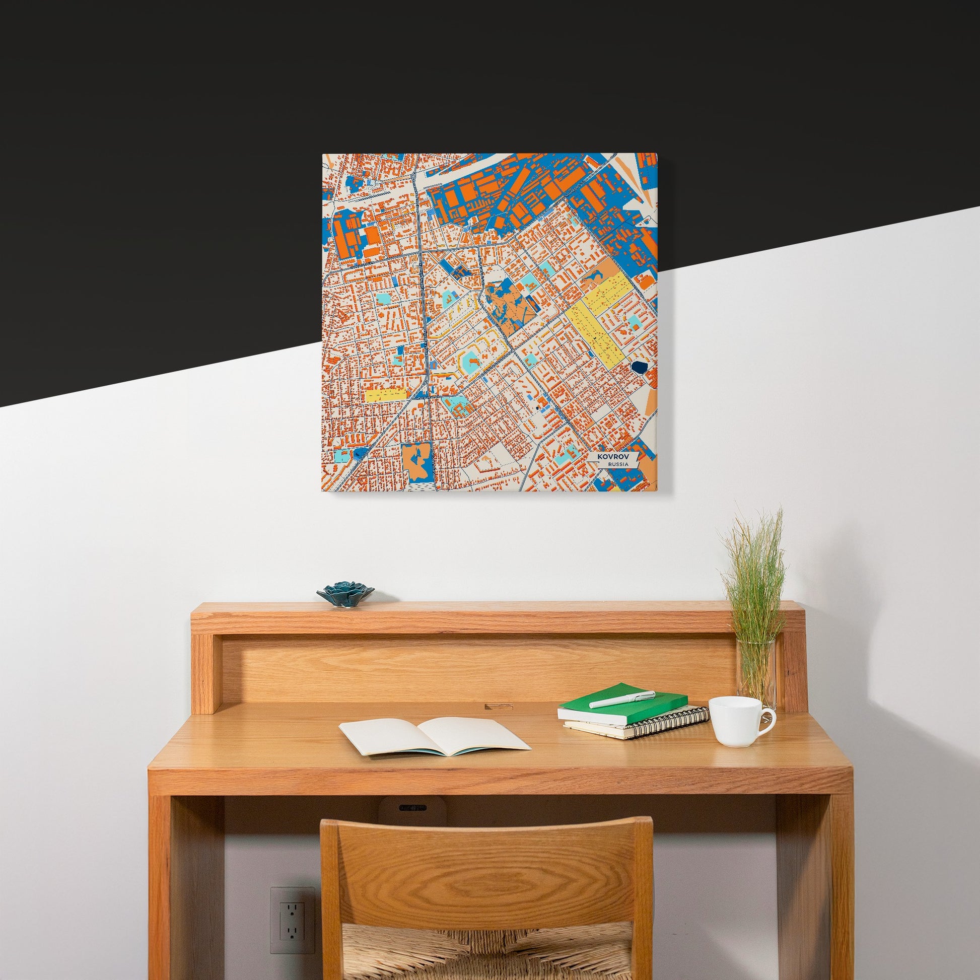 Ковры Russia Colorful City Map Canvas Print Scene