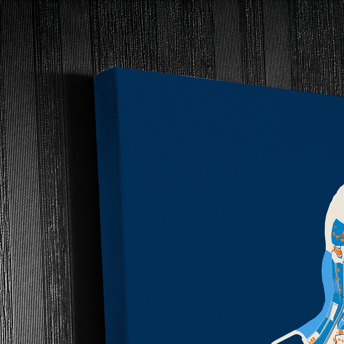 Kozlu Turkey Colorful City Map Canvas Print Detail