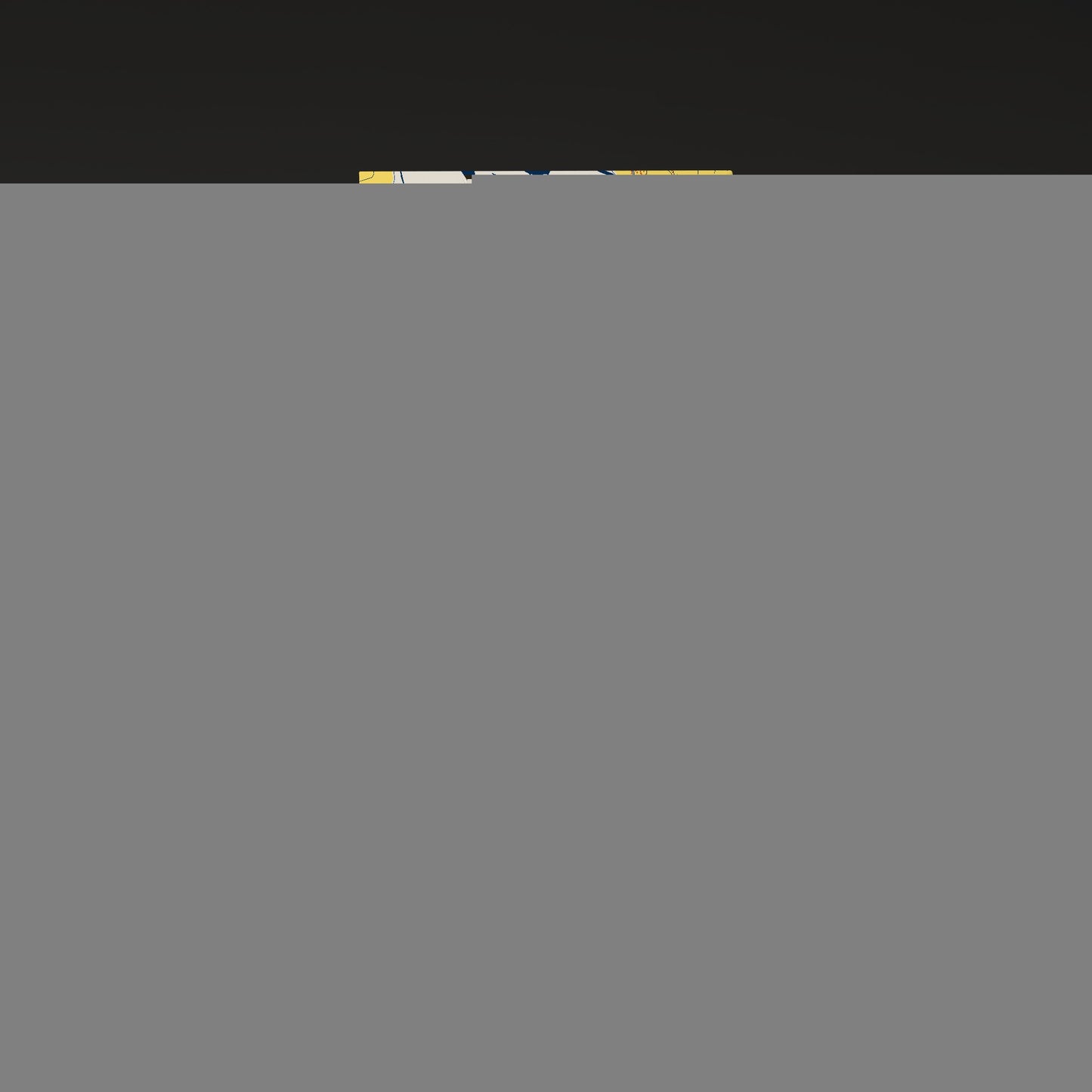 Labasa Fiji Colorful City Map Canvas Print Scene