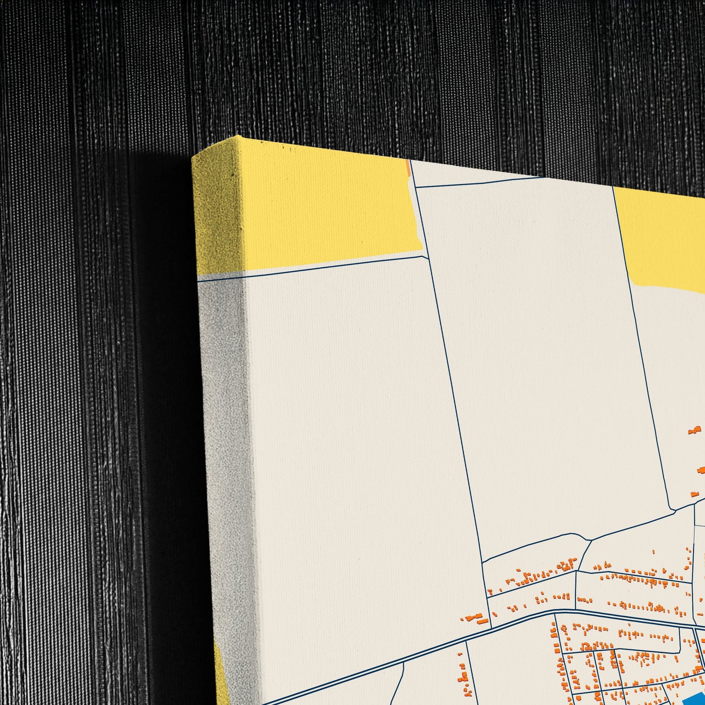 Марханець Ukraine Colorful City Map Canvas Print Detail