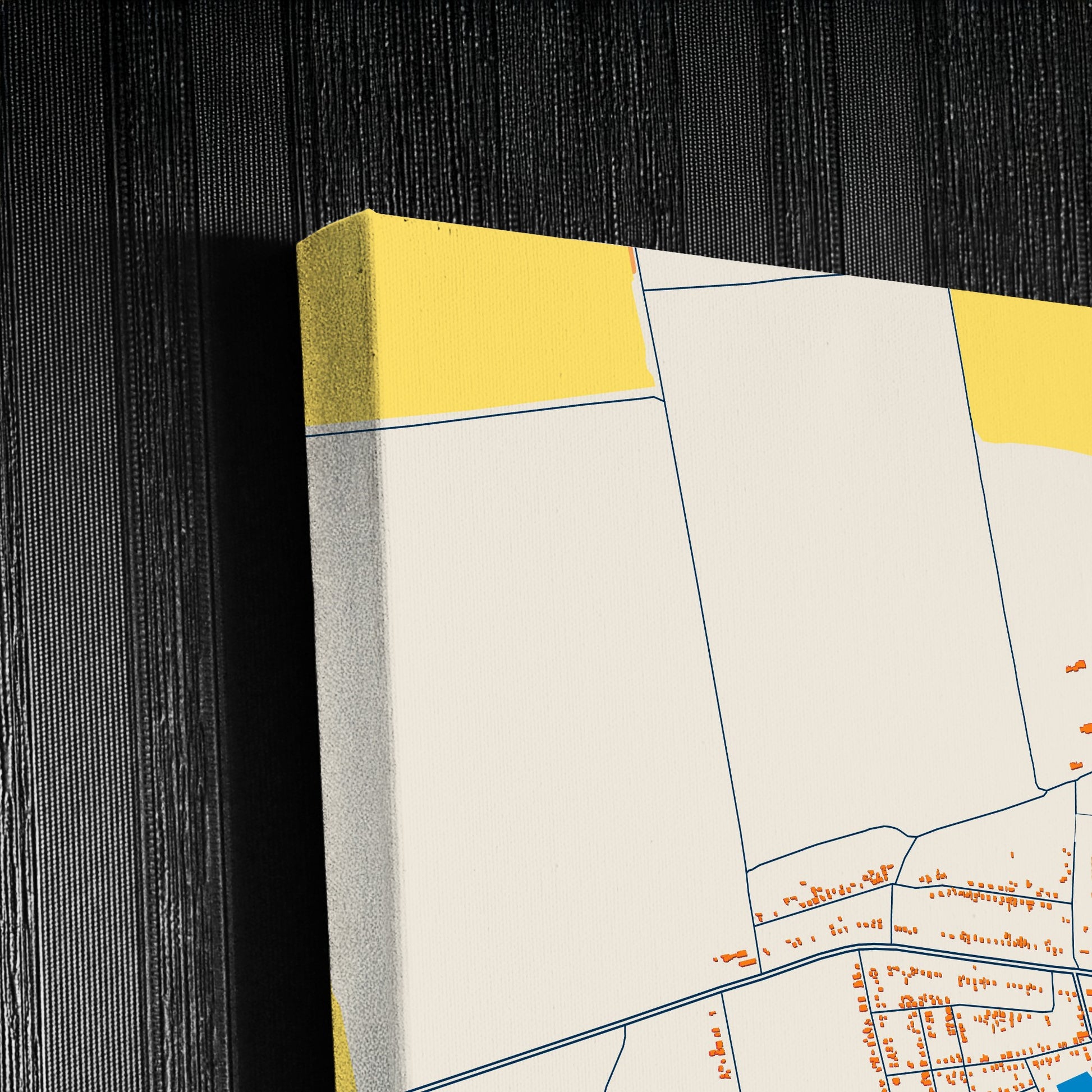 Марханець Ukraine Colorful City Map Canvas Print Detail