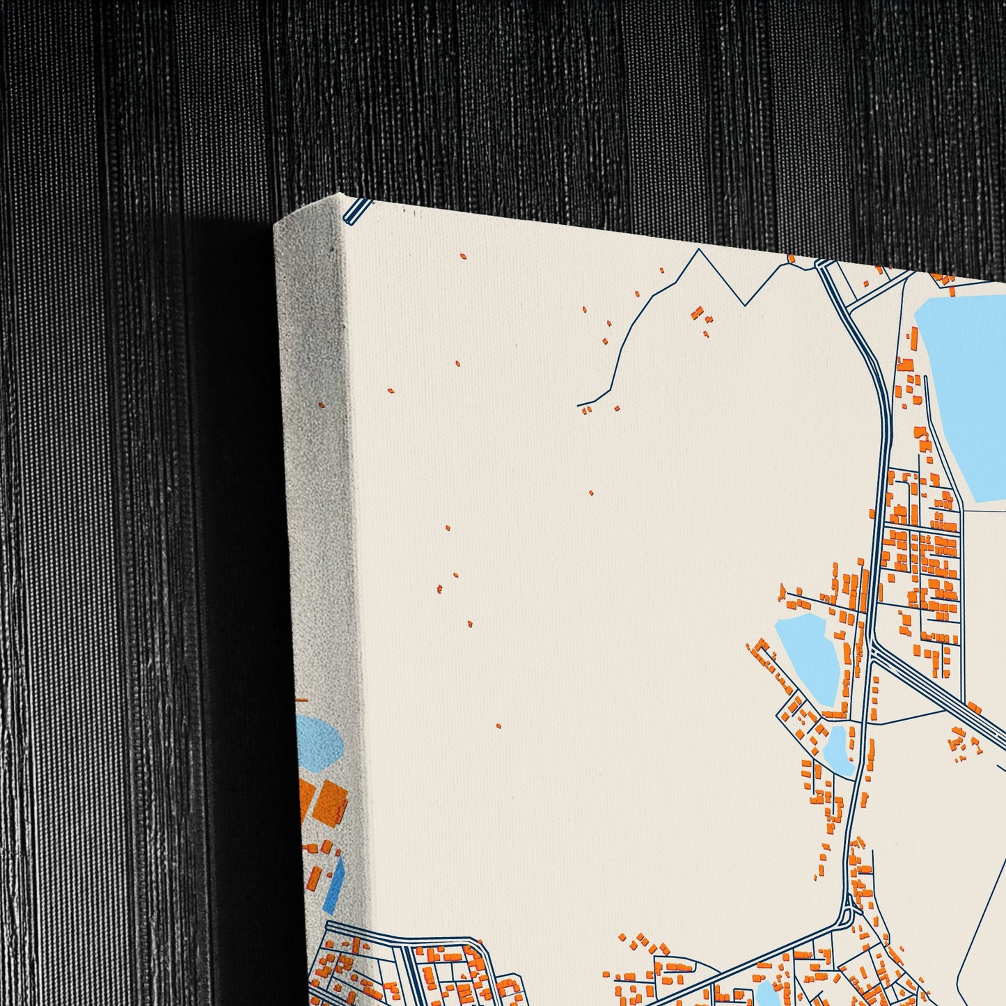 Medina Saudi Arabia Colorful City Map Canvas Print Detail