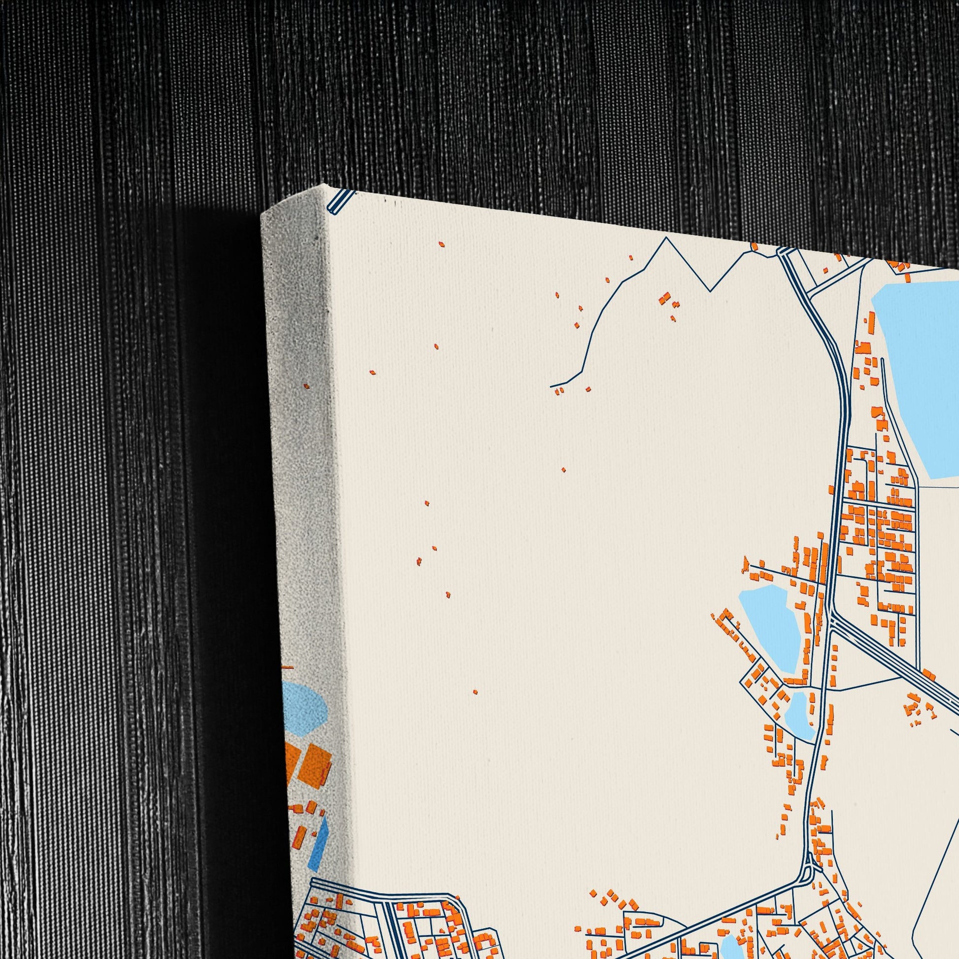 Medina Saudi Arabia Colorful City Map Canvas Print Detail